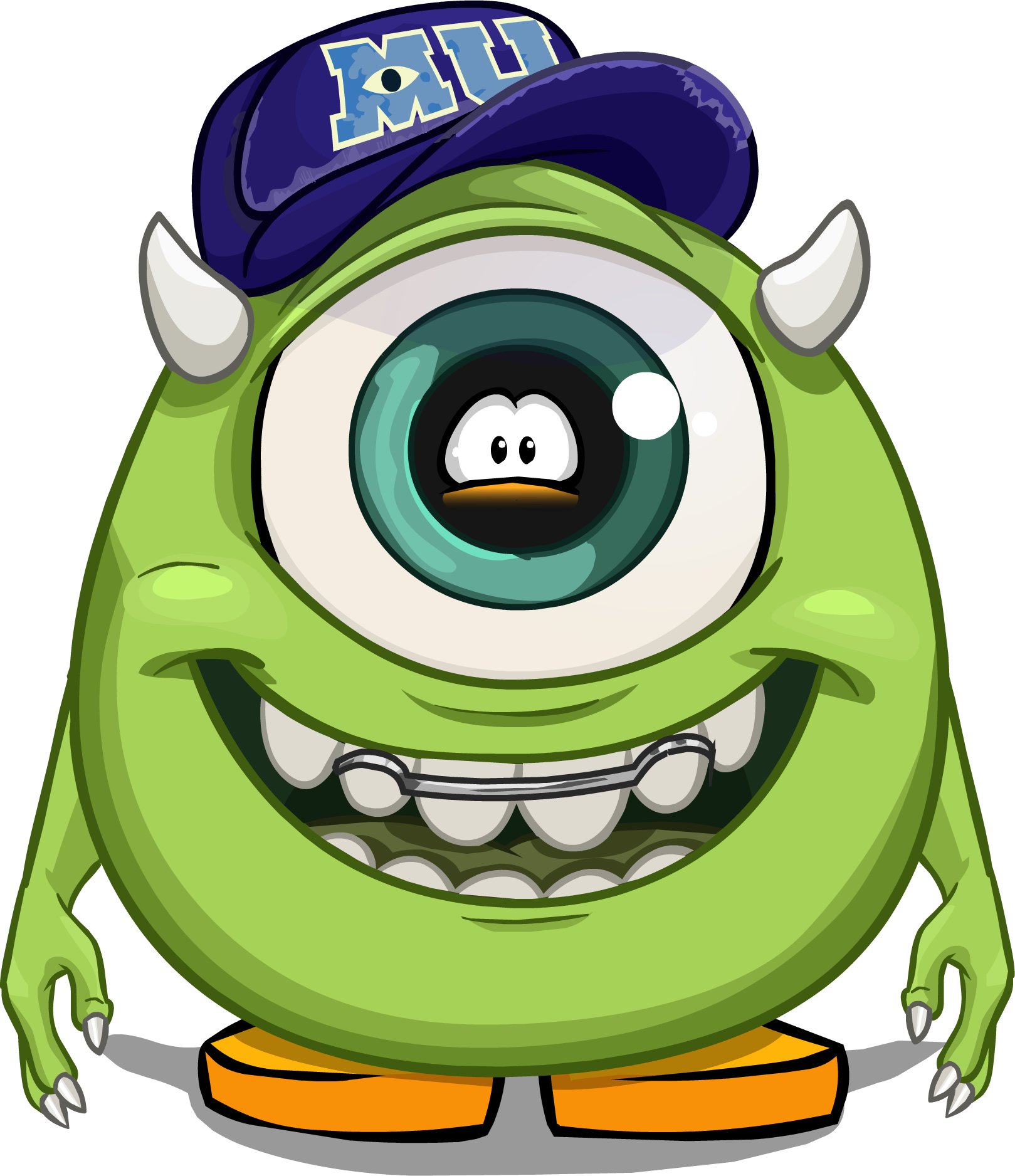 Mike Wazowski Monsters University Cap PNG Image