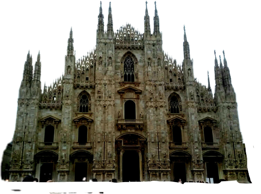 Milan Cathedral Duomo Di Milano Facade PNG Image