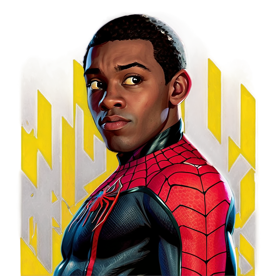 Miles Morales Close-up Png 05032024 PNG Image