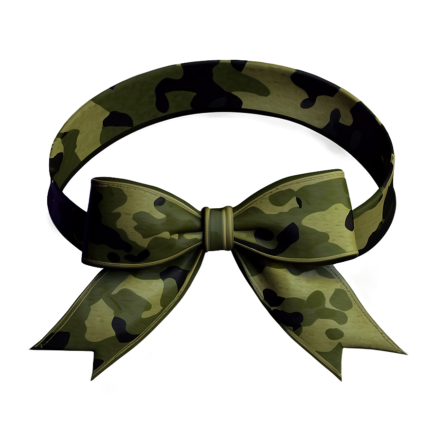 Military Camo Bow Png 05042024 PNG Image