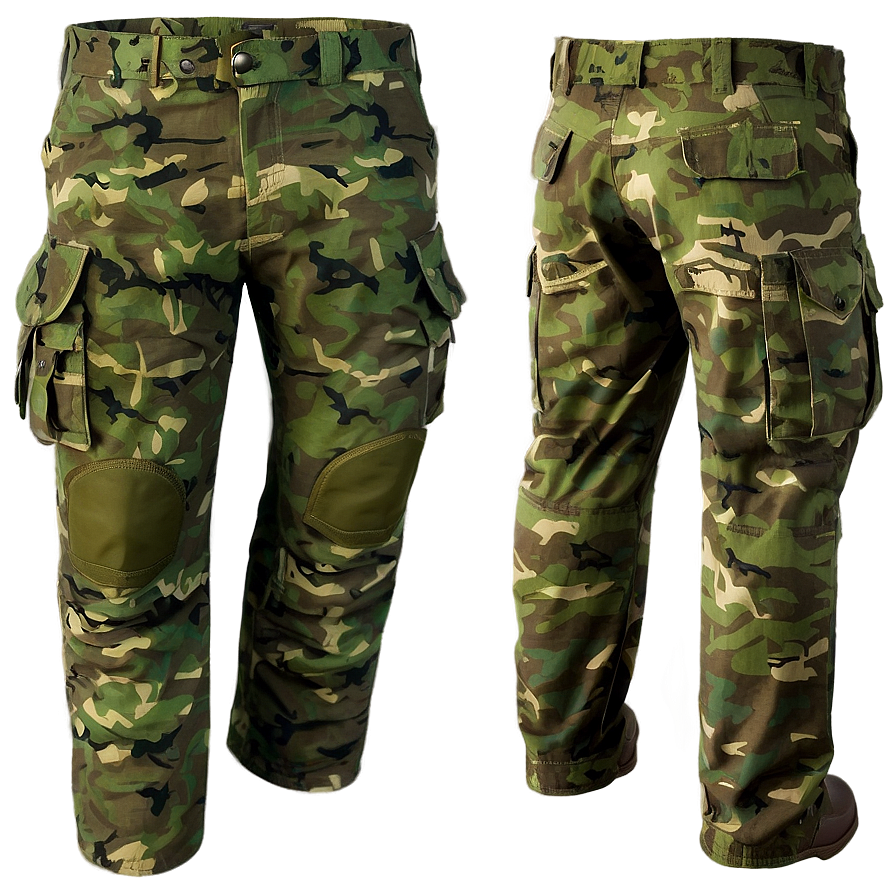 Military Cargo Pants Png 3 PNG Image