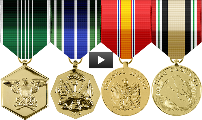 Military_ Service_ Medals PNG Image