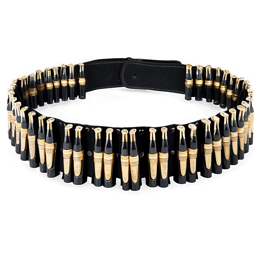 Military-style Bullet Belt Png Ibt40 PNG Image