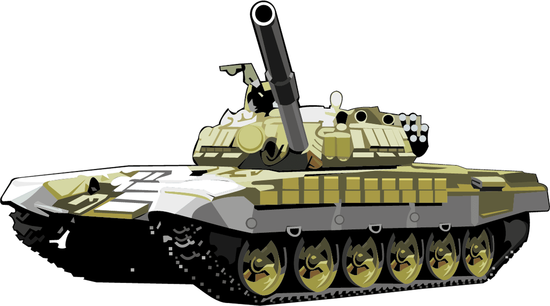 Military Tank Illustration PNG Image