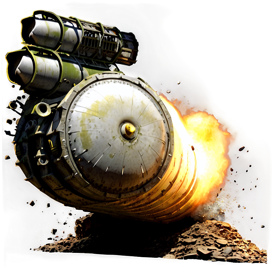 Military Tank Shell Explosion Png Tsc PNG Image