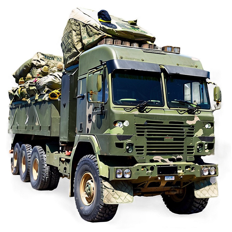 Military Truck Convoy Png Djw PNG Image