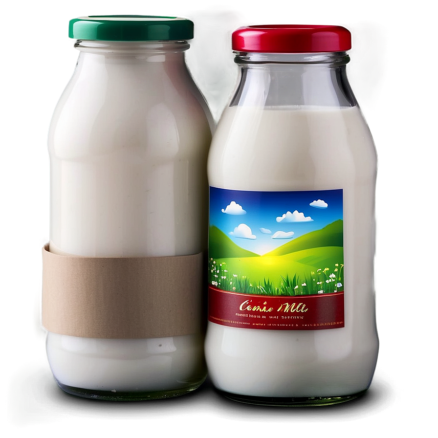 Milk Bottle Label Png 06212024 PNG Image