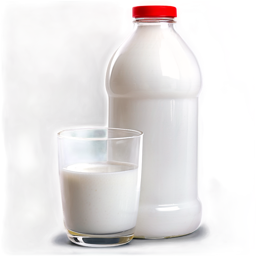 Milk Gallon With Glass Png Mfi PNG Image