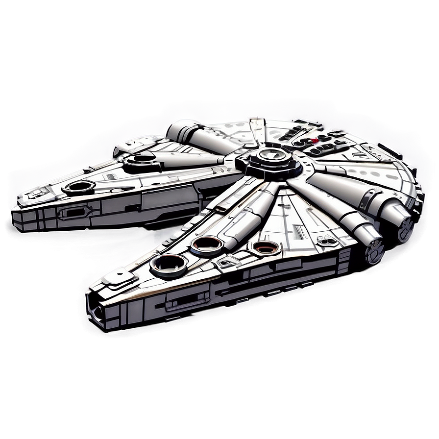 Millennium Falcon In Action Png Rss PNG Image