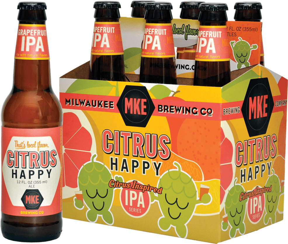 Milwaukee Citrus Happy I P A Beer Pack PNG Image