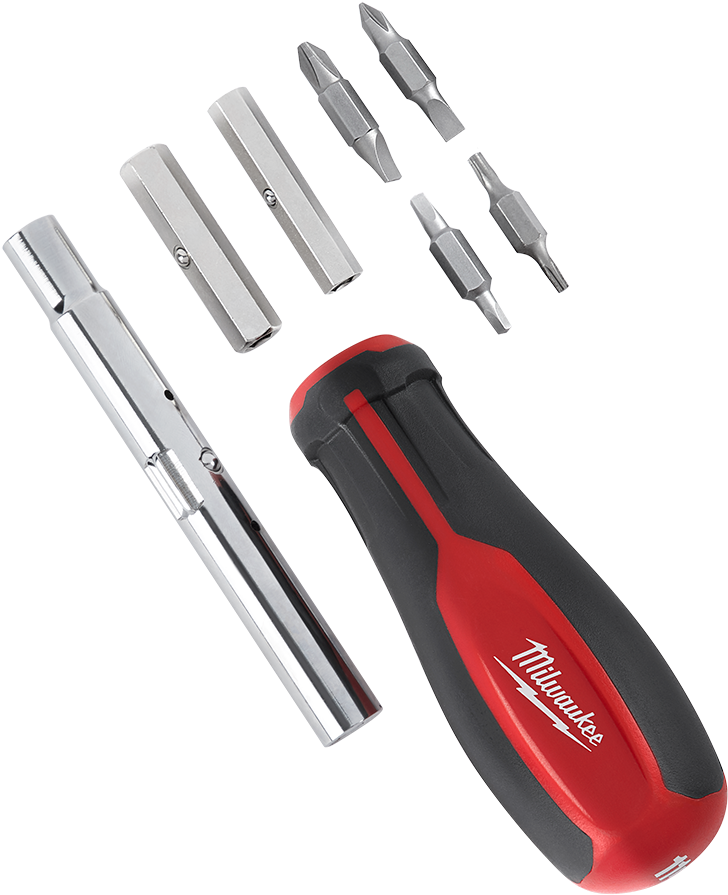 Milwaukee Multi Bit Screwdriver Set PNG Image