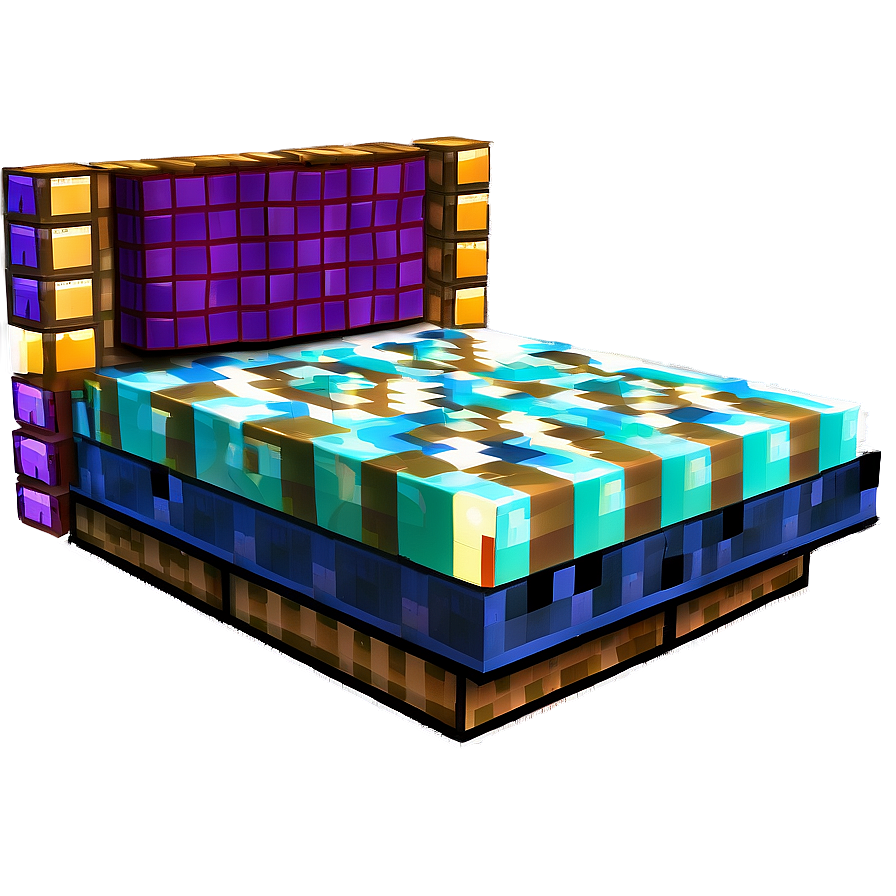 Minecraft Bed Tutorial Png Maa PNG Image