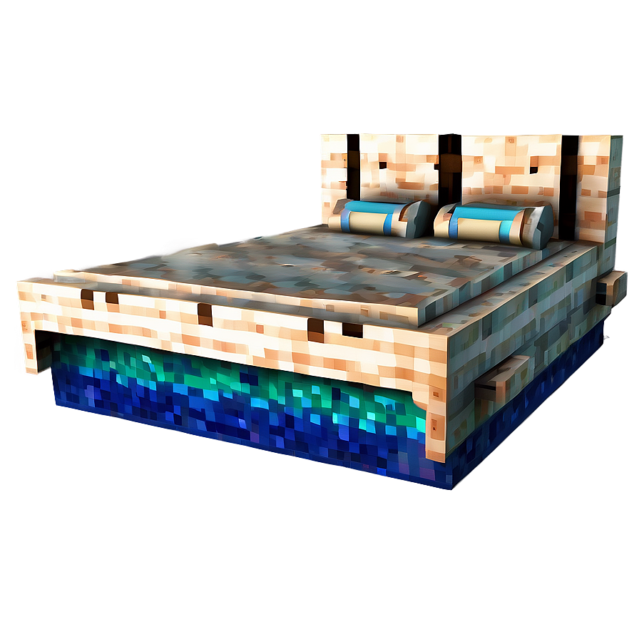 Minecraft Bed Underwater Png 06122024 PNG Image