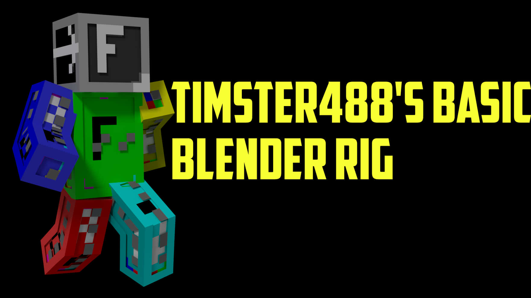 Minecraft Blender Rig Promotion PNG Image