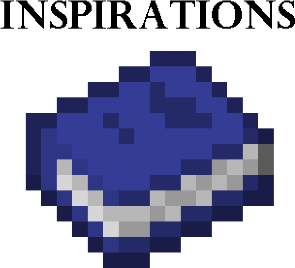 Minecraft_ Blue_ Heart_ Inspirations PNG Image