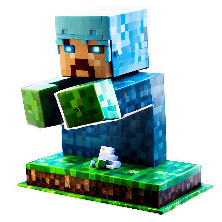 Minecraft Cake Edible Image Png Qmd PNG Image