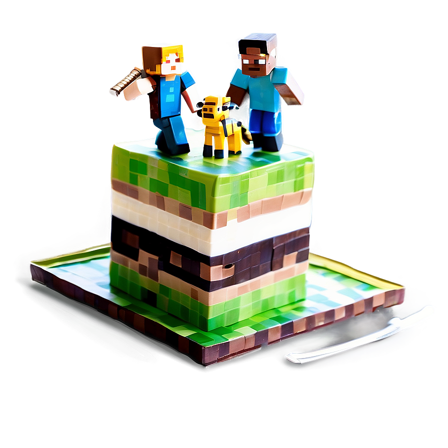 Minecraft Cake For Kids Png 06132024 PNG Image