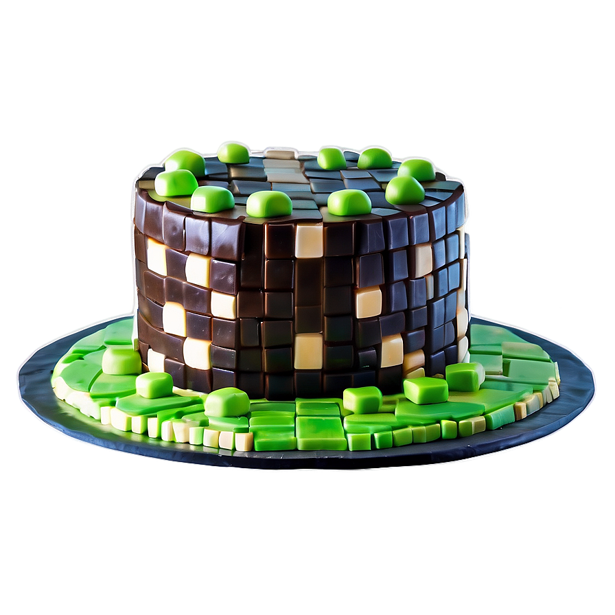 Minecraft Cake For Kids Png Fyl PNG Image