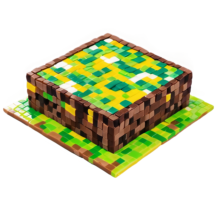 Minecraft Cake For Kids Png Iwl PNG Image