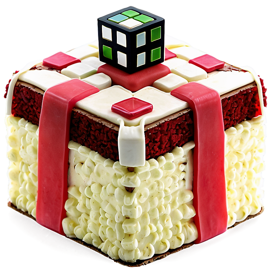 Minecraft Cake Red Velvet Png Jqy PNG Image