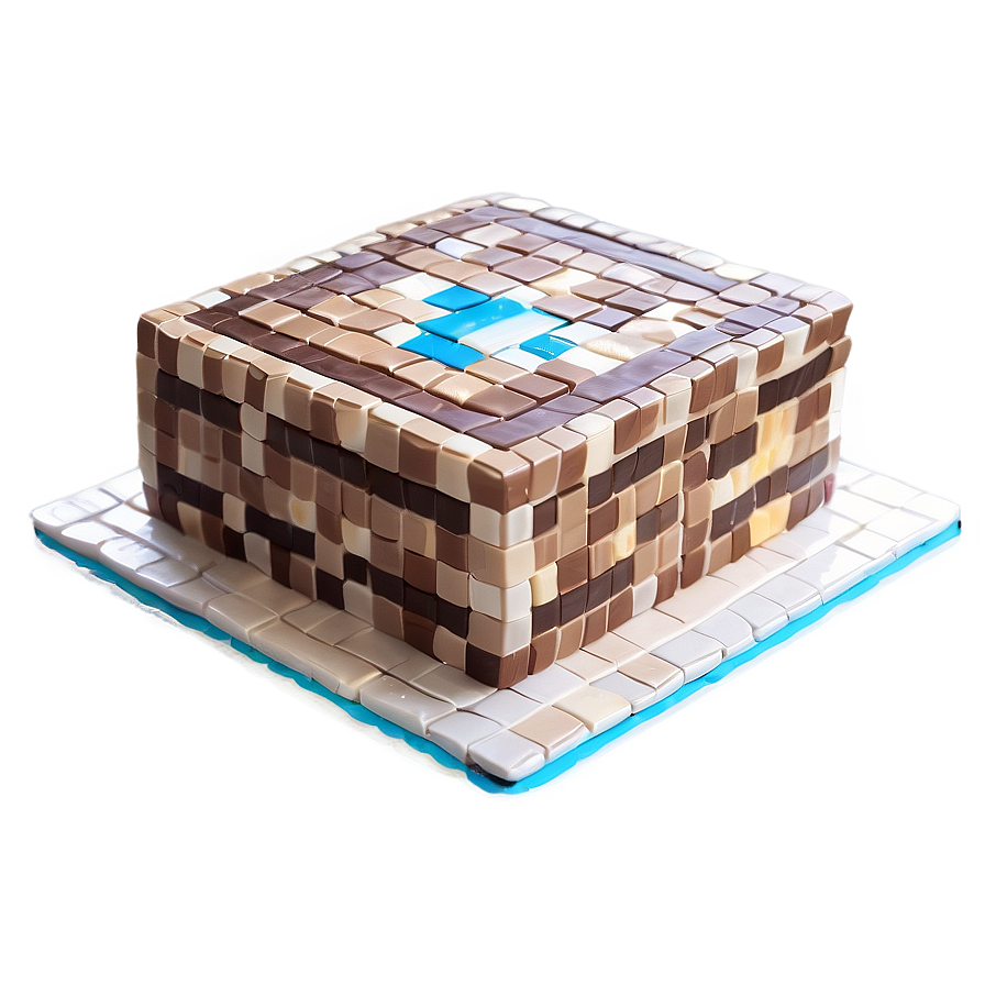 Minecraft Cake Simple Design Png 42 PNG Image