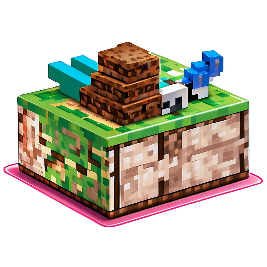 Minecraft Cake Slice Png Tbu PNG Image