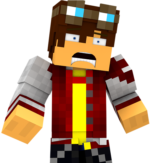 Minecraft Character Model.png PNG Image