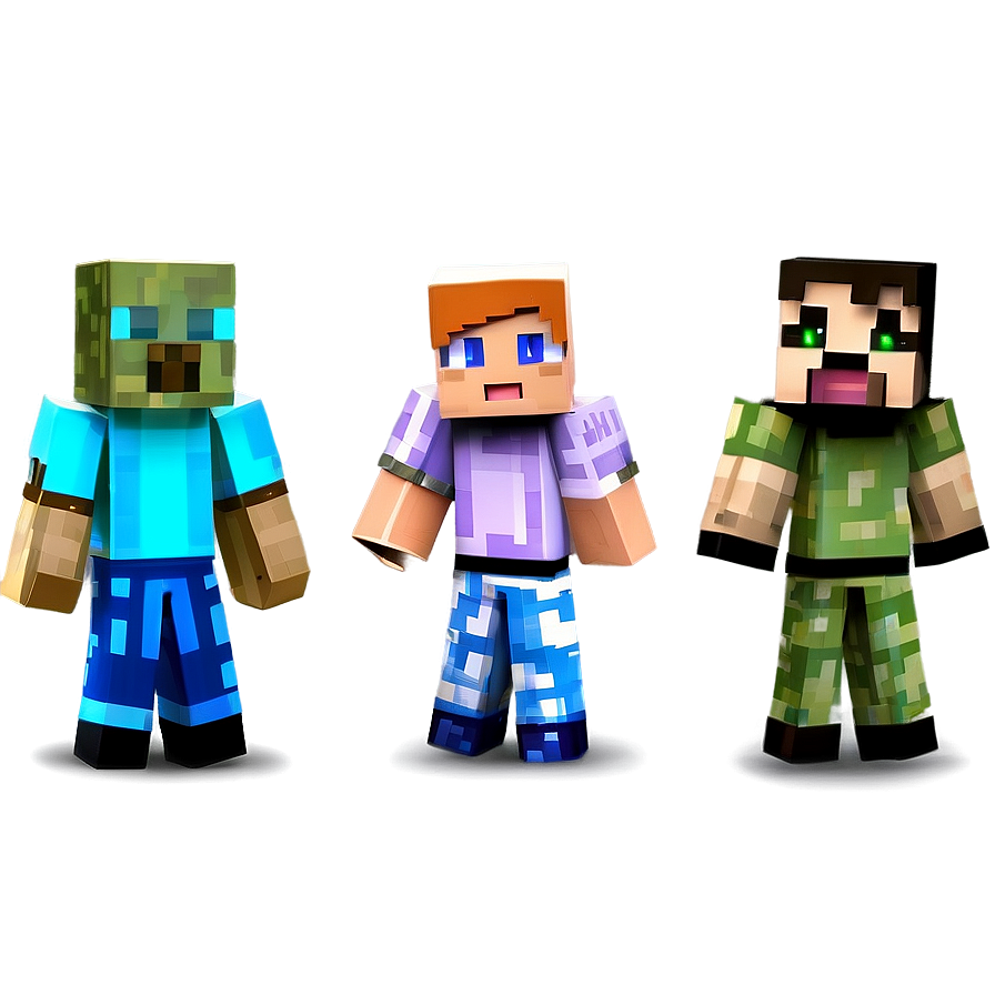 Minecraft Characters For Kids Png Mgk PNG Image