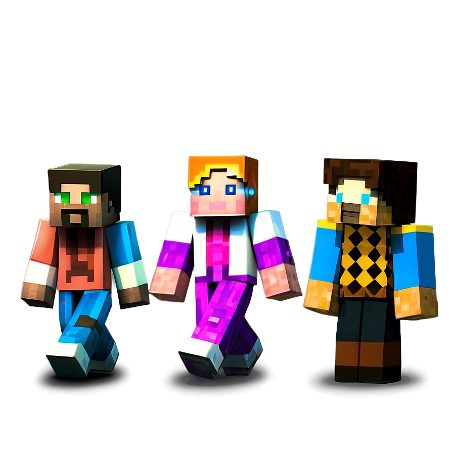 Minecraft Characters Pack Png Wsf88 PNG Image