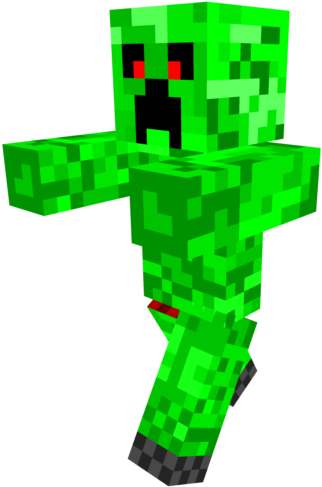 Minecraft_ Creeper_ Character_ Model PNG Image