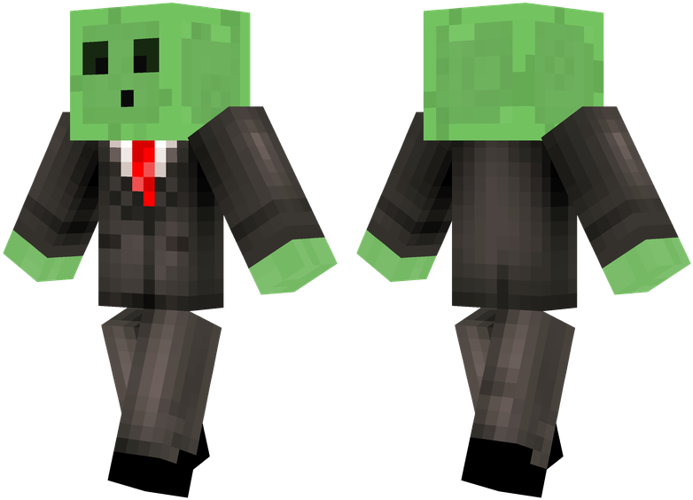 Minecraft Creeperin Suit PNG Image