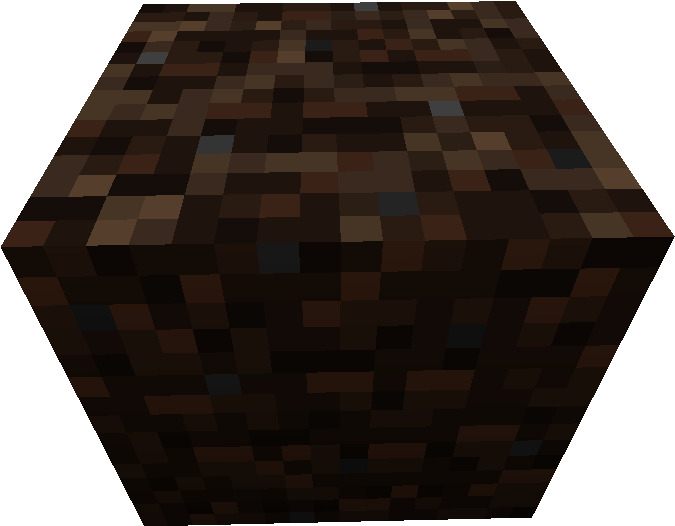 Minecraft Dark Oak Wood Block PNG Image