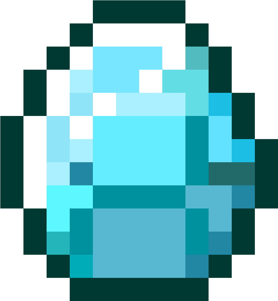 Minecraft Diamond Ore Block PNG Image