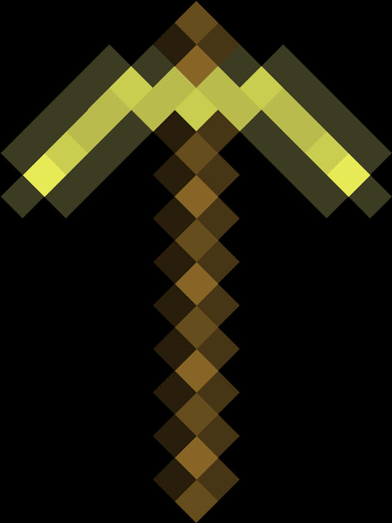 Minecraft Diamond Pickaxe Icon PNG Image