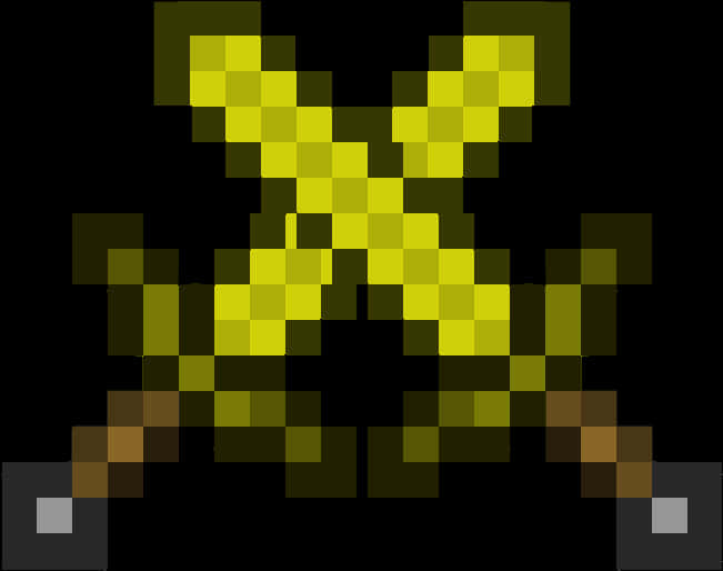 Minecraft_ Diamond_ Sword_ Pixel_ Art PNG Image