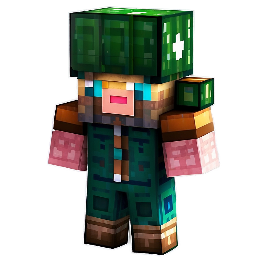 Minecraft Emerald Trader Villager Png 68 PNG Image