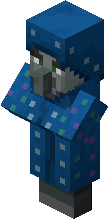 Minecraft Enchanted Player Model PNG Image