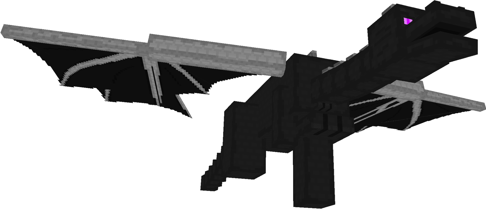 Minecraft Ender Dragon Model PNG Image