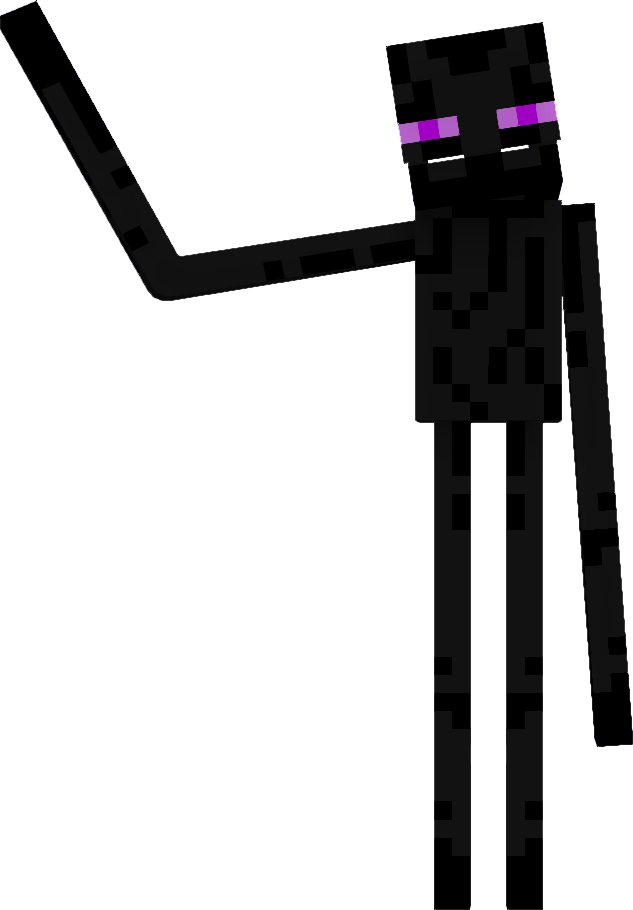 Minecraft Enderman Character PNG Image