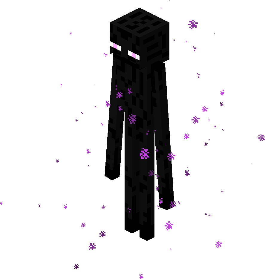 Minecraft Enderman Teleportation PNG Image