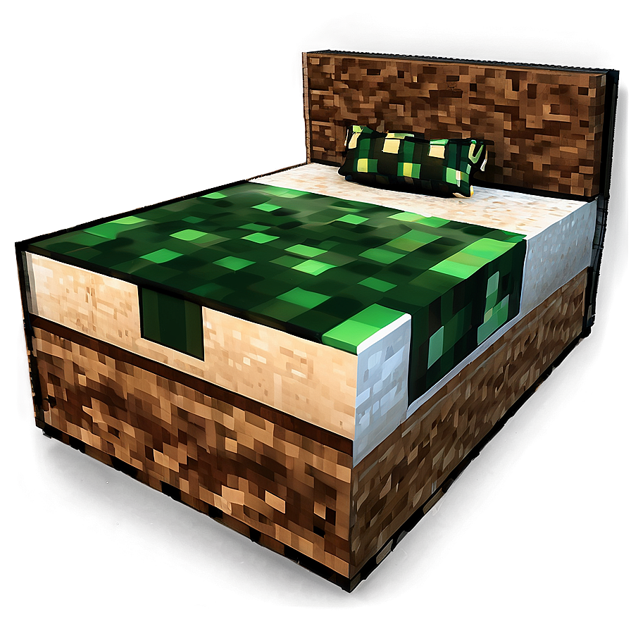 Minecraft Fancy Bed Png Uhs37 PNG Image