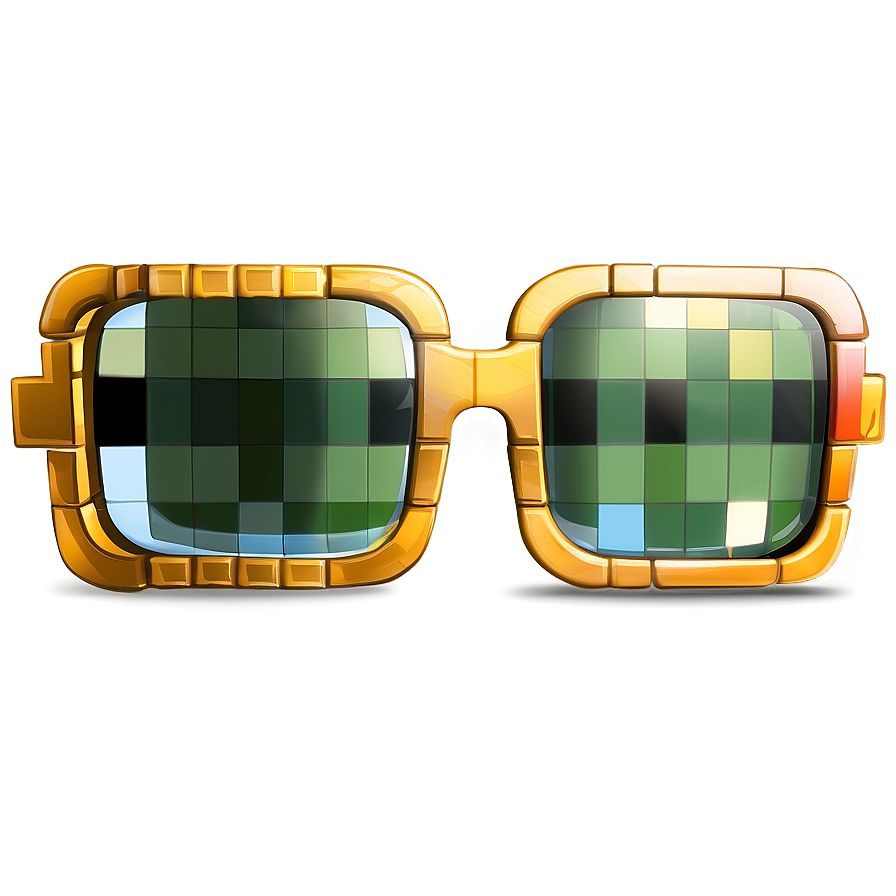 Minecraft Glasses Clipart Png Gle10 PNG Image