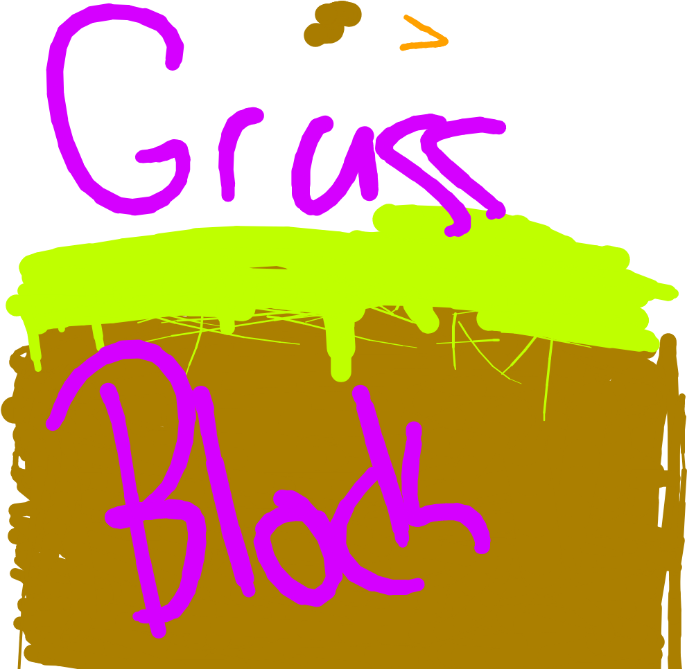 Minecraft_ Grass_ Block_ Artistic_ Interpretation.png PNG Image