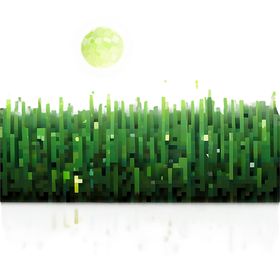 Minecraft Grass Block In Moonlight Png 4 PNG Image