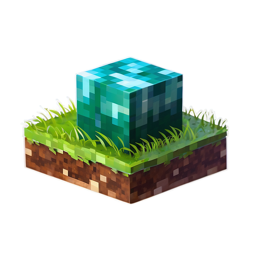 Minecraft Grass Block Png Dsp PNG Image