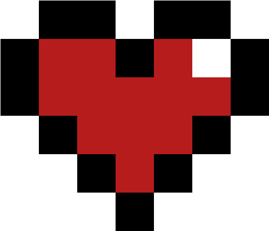 Minecraft Heart Icon PNG Image