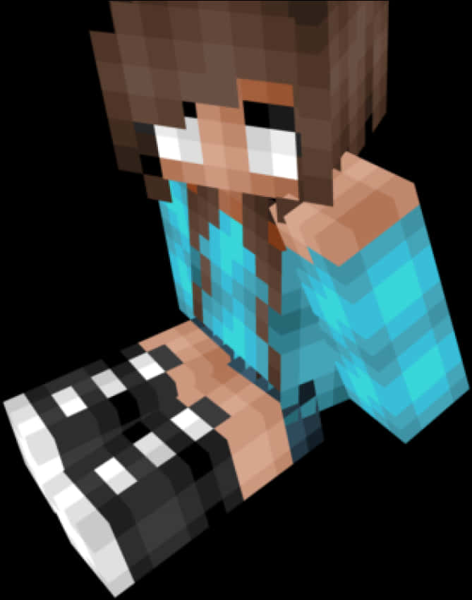 Minecraft Herobrine Mythical Character PNG Image