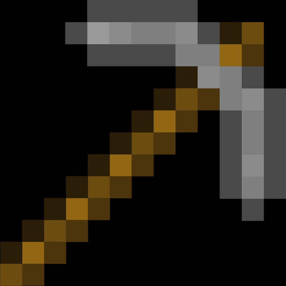 Minecraft Iron Pickaxe PNG Image