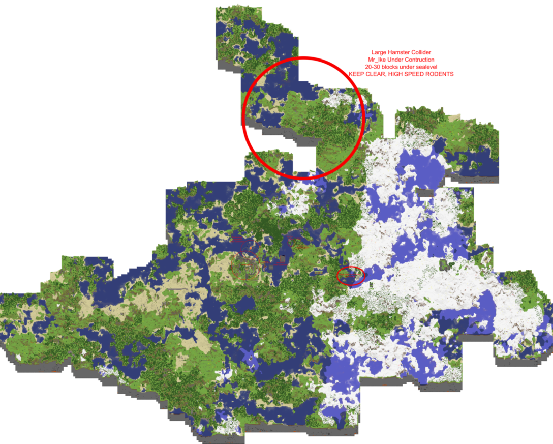 Minecraft Map Overviewwith Annotations PNG Image