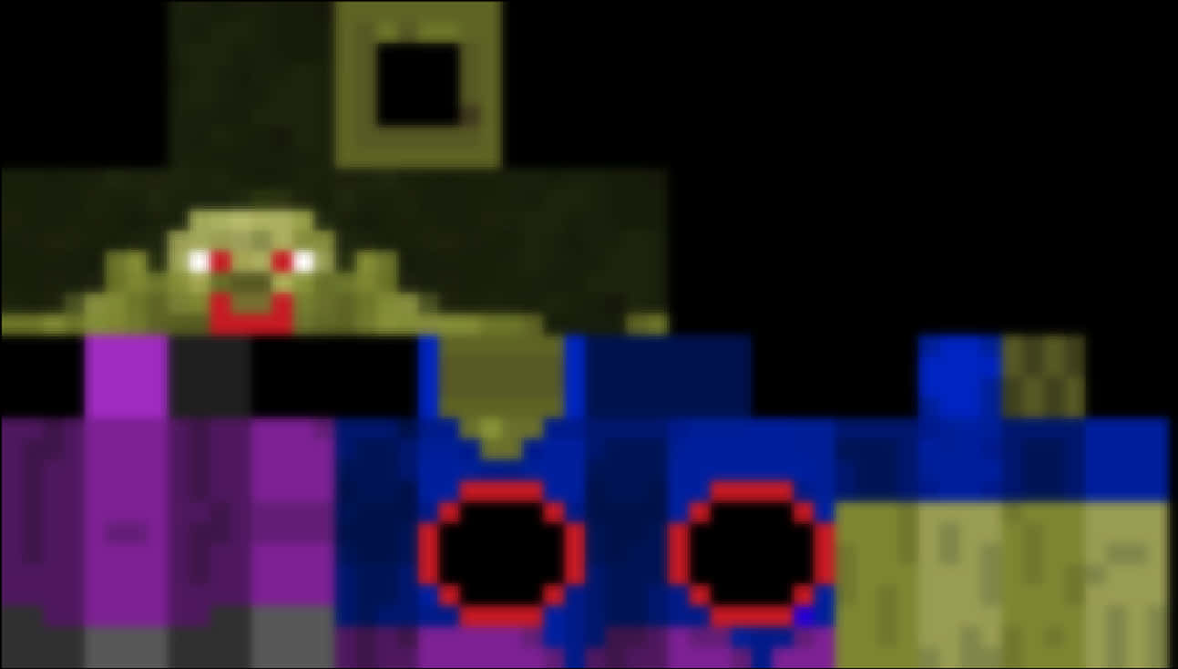 Minecraft_ Mobs_ Blurred PNG Image